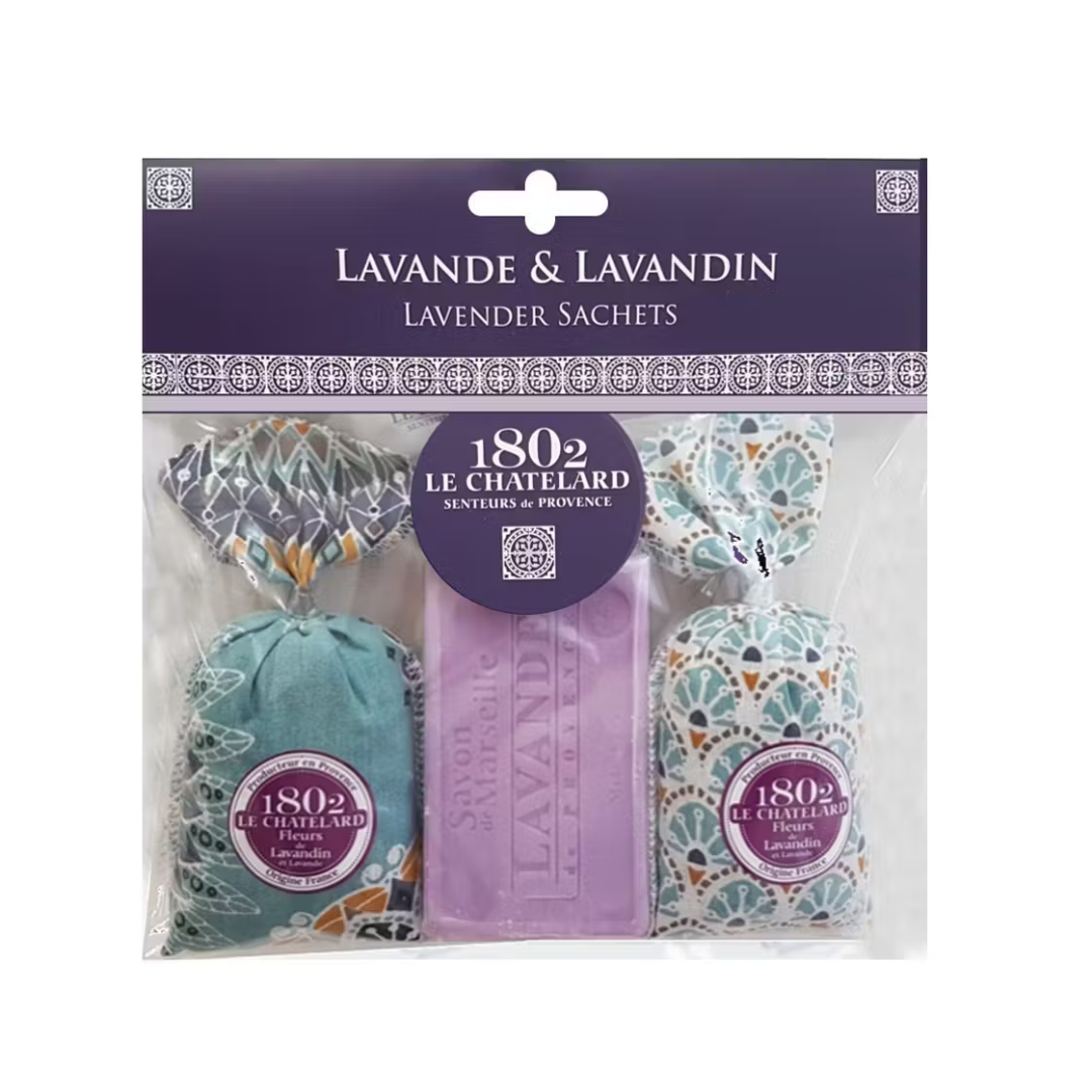 Lavender Bliss Duo: Soap & Sachets Set - Ernest Walters