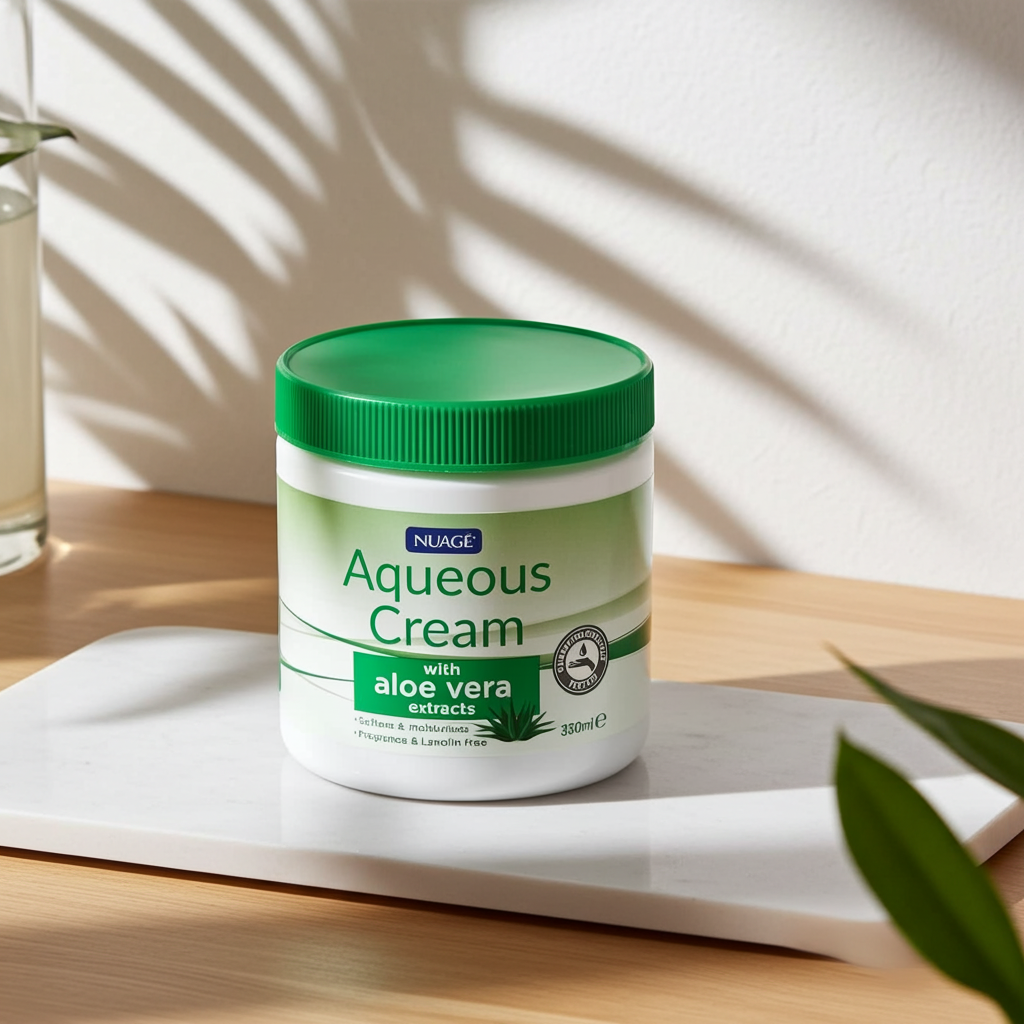 Aqueous Cream with Aloe Vera 350ml - Soothing Moisturiser - Image 1 - Ernest Walters