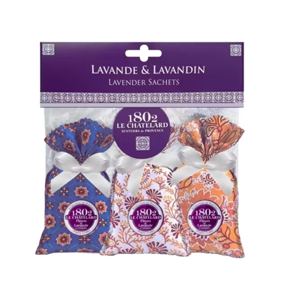 Set of 3 Lavender Sachets - Ernest Walters 