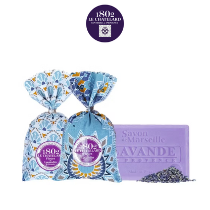 Lavender Bliss Duo: Soap & Sachets Set - Ernest Walters 