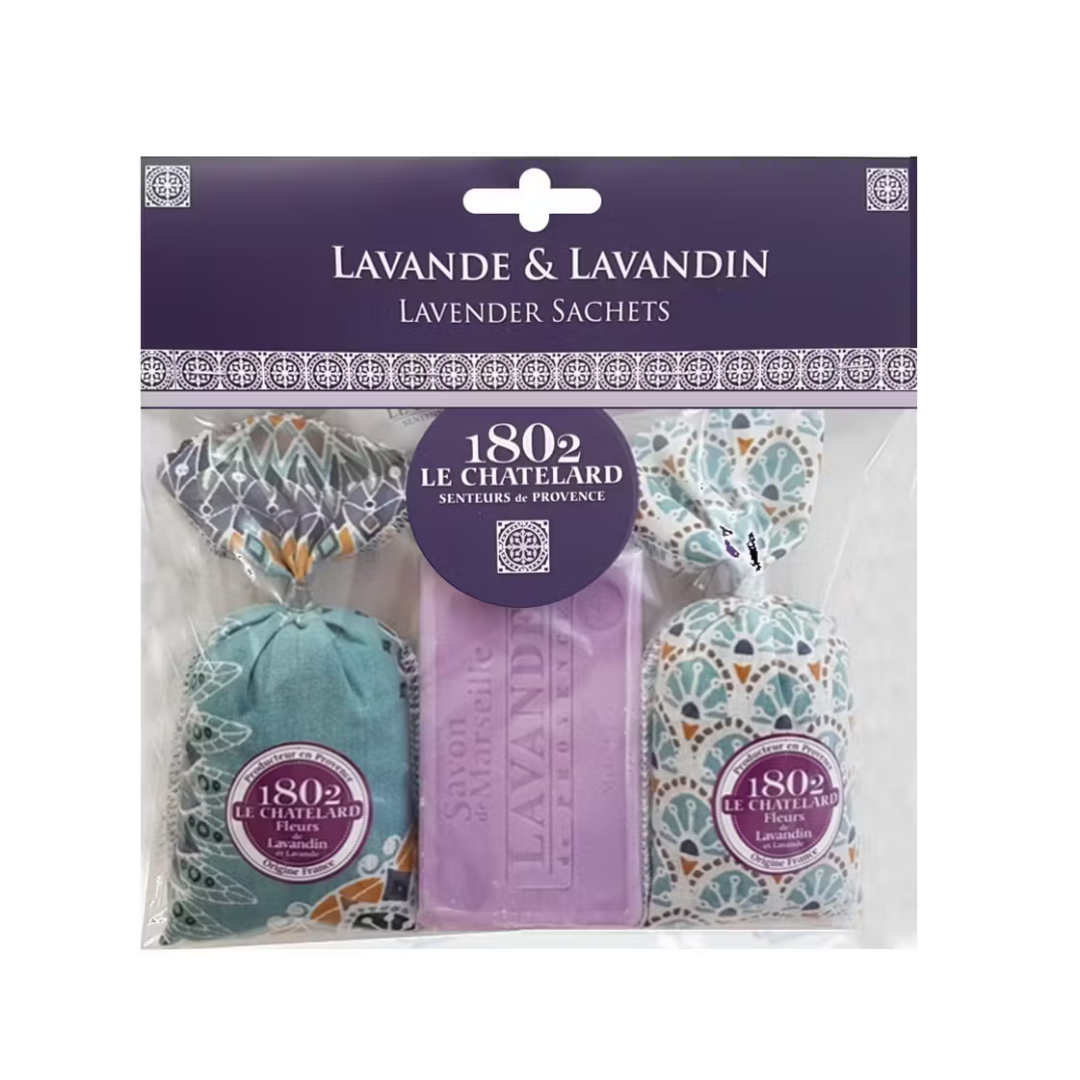 Lavender Bliss Duo: Soap & Sachets Set - Ernest Walters 