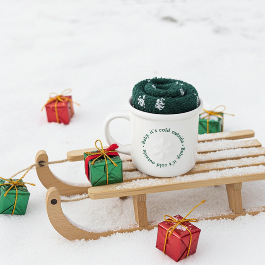Baby It's Cold Outside  Mug and Socks Set